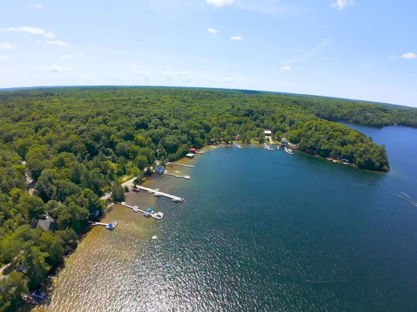 Muskoka waterfront view